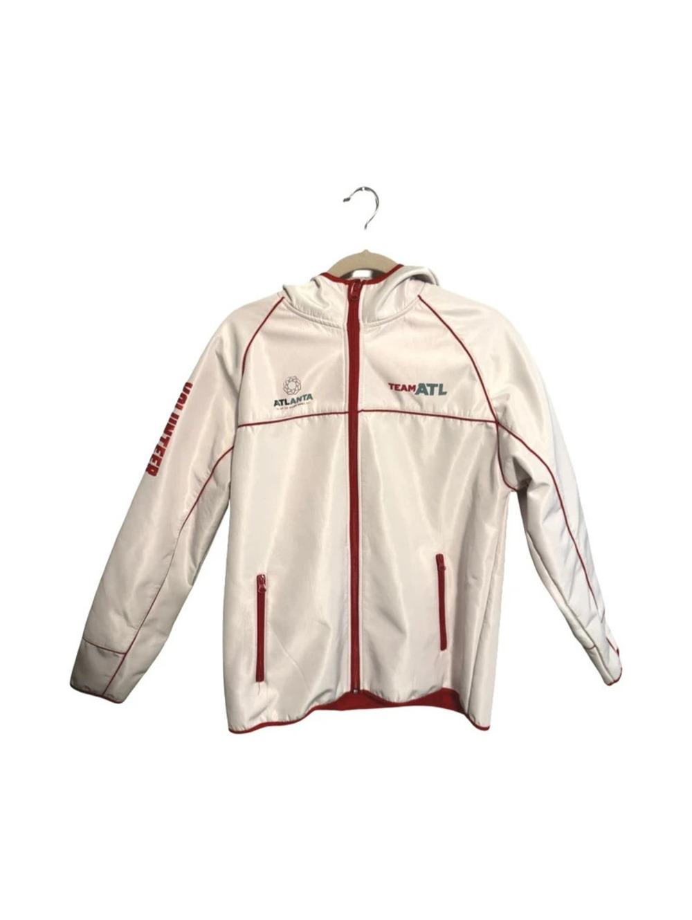 Team ATL Volunteer Jacket Size Medium Falcons Super Bowl Fleece Lined Jacket